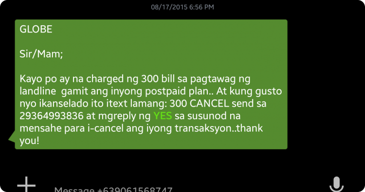 See translation of message in the body below.