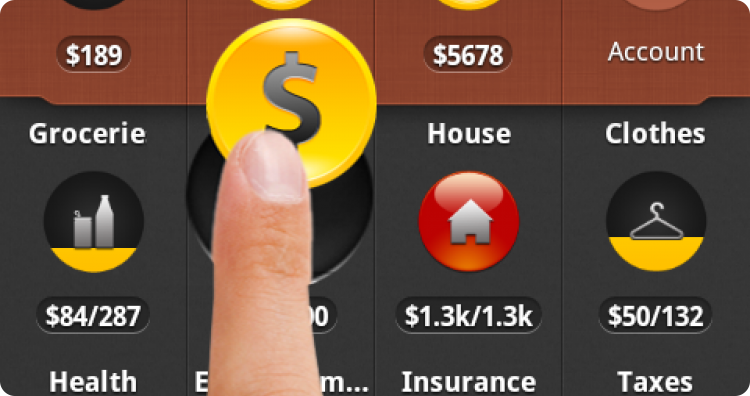 Coinkeeper's easy to use drag and drop interface
